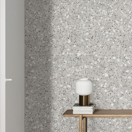 Croce Terrazzo - Self-adhesive eco-friendly PVC-free wallpaper for living rooms bedrooms halls corridors lokoloko