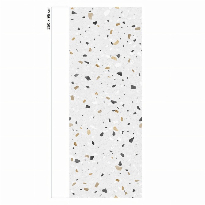 Pesaro Terrazzo - Self-adhesive eco-friendly PVC-free wallpaper for living rooms bedrooms halls corridors lokoloko 