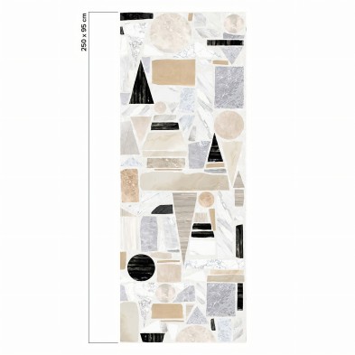 Terrazo Big 2 - Papel pintado pared autoadhesivo ecologico sinPVC para salones dormitorios recibidores pasillos lokoloko