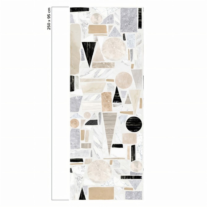 Big Terrazzo - Self-adhesive eco-friendly PVC-free wallpaper for living rooms bedrooms halls corridors lokoloko 
