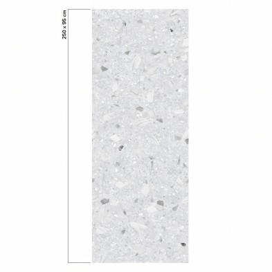 Terrazo Venecia - papel autoadhesivo sinpvc eco para decorar paredes recibidor gris marmol minimal lokoloko