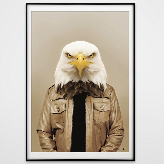 Modelo Águila poster resistente al agua para interior exterior en alta calidad. lokoloko