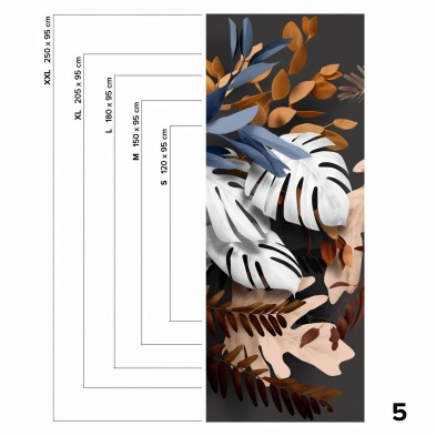 Bohemia - Pieza 5 - Mural de vinilo autoadhesivo lavable para forrar paredes