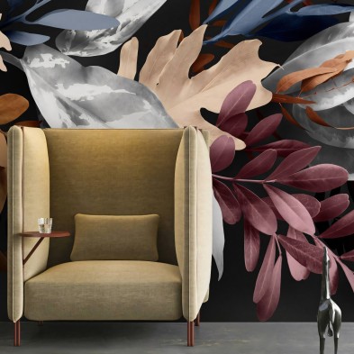 Bohemia - Papel pintado pared ecológico autoadhesivo para superficies lisas de salón sala de estar - Lokoloko.