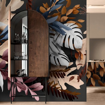 Bohemia - Papel pintado pared ecológico autoadhesivo para superficies lisas y paredes de salón recibidor - Lokoloko.