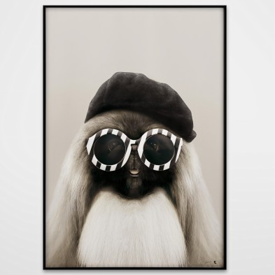 Light Little Dog Model-Model Perrita-poster-washable-for-exterior-interior-dog-decoration-fun-original-style-modern-lokoloko