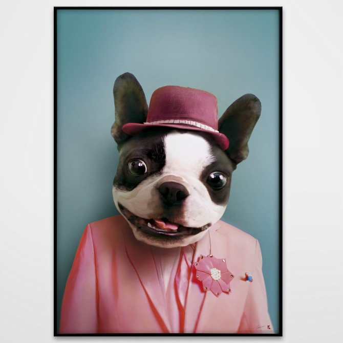 Cool Dog Model 2-poster-washable-for-exterior-interior-dog-decoration-fun-original-modern-style-lokoloko