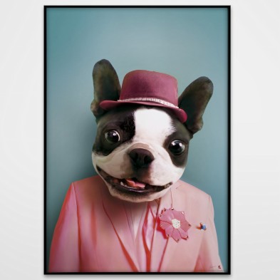 Modelo Perrito Molón 2-poster-lavable-para-exterior-interior-perro-decoracion-divertida-original-estilo-moderno-lokoloko