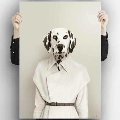 Dalmatian model 2-poster-washable-for-interior-exterior-walls-style-modern-minimalist-dogs-lokoloko