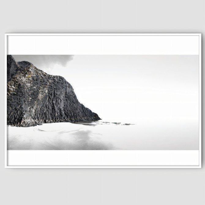 Photographic poster on textured eco-friendly wallpaper of Punta del Barronal Beach. Lokoloko