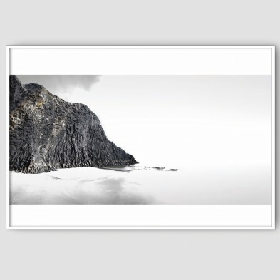 Photographic poster on textured eco-friendly wallpaper of Punta del Barronal Beach. Lokoloko