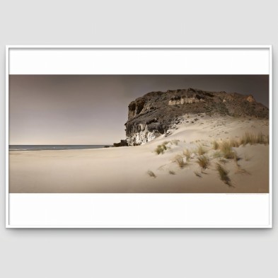 Póster fotográfico en papel ecológico texturizado de Cala Chica en el Parque Natural de Cabo de Gata. Lokoloko