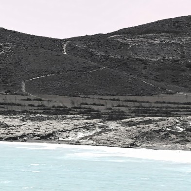 Póster fotográfico en papel ecológico texturizado. Bahía y Morrón de los Genoveses Parque Natural Cabo de Gata lokoloko