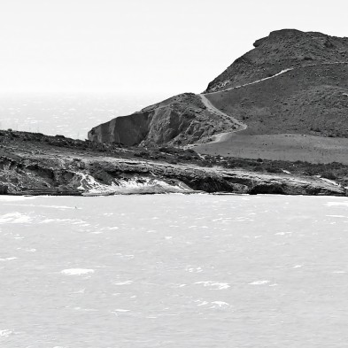 Photographic poster of Genoveses beach in the Cabo de Gata Natural Park, Almería. Detail. Lokoloko