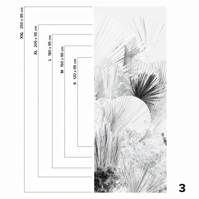Blancadona - pieza 3 mural de Vinilo autoadhesivo lavable para cocinas baños muebles paredes  hojas minimalismo calido lokoloko
