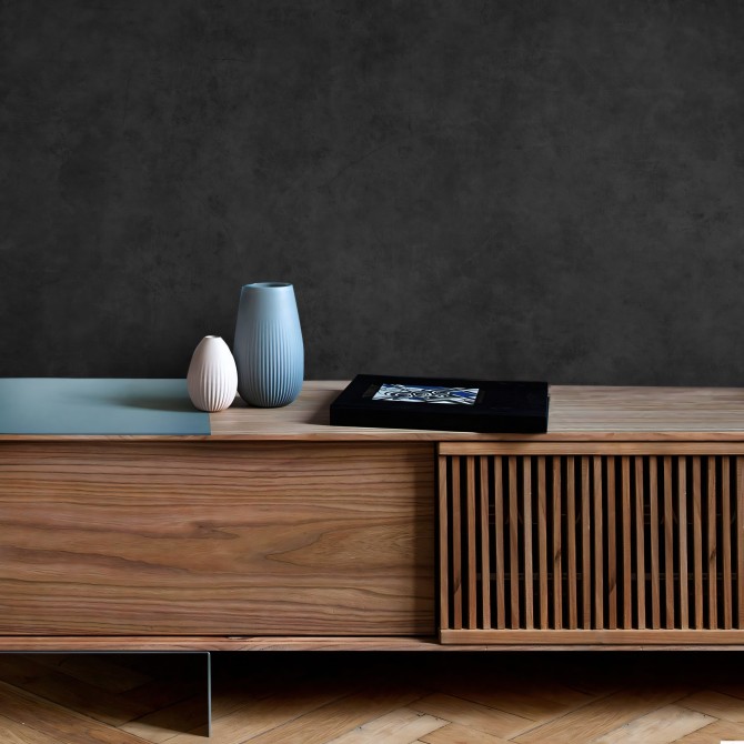 Hormigón Noche -  vinilo lavable autoadhesivo opaco para paredes, muebles y suelos baños, cocinas, recibidores, lokoloko