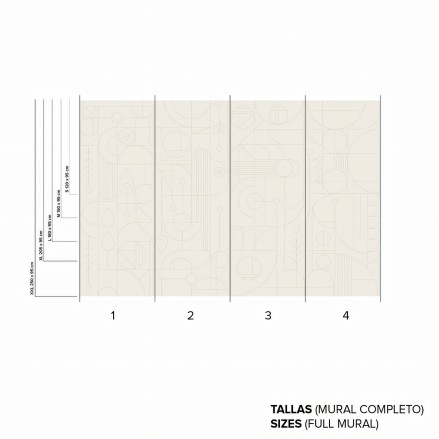 Line 2 - washable Self-adhesive vinyl for walls and furniture