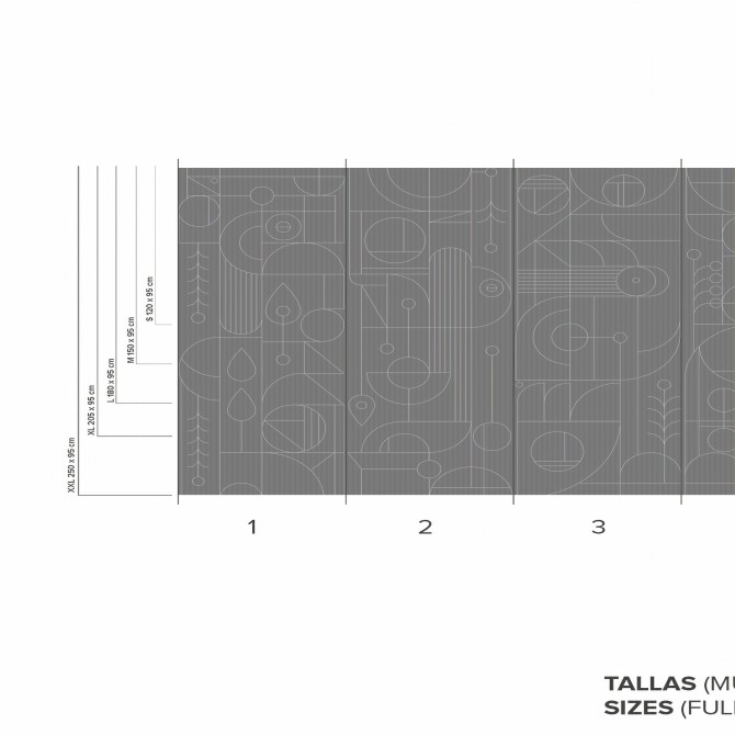 Line 3 - Mural completo de Vinilo para pared