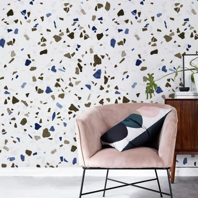 Neutral Terrazzo - ECO Wall Mural for decoration