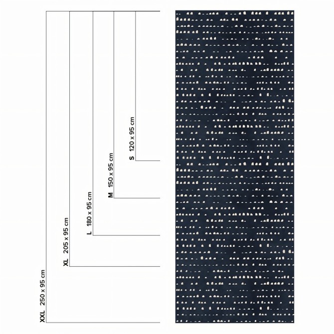 Serene Night.  Sizes Washable texture self-adhesive vinyl for furniture & walls. Lokoloko