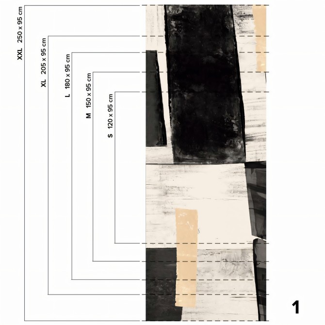 Tapies - piece 1 - Washable vinyl self-adhesive for walls kitchen and furniture bathroom