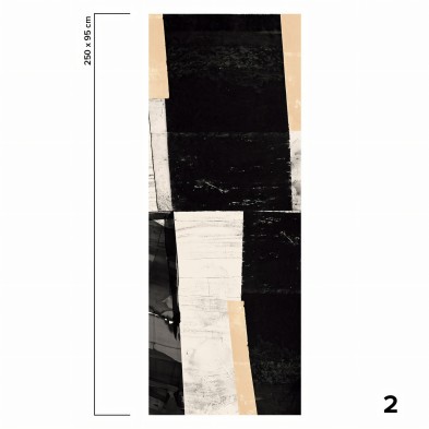 Tapies - Eco-friendly self-adhesive wallpaper mural - Piece 2 - Abstract design - Lokoloko