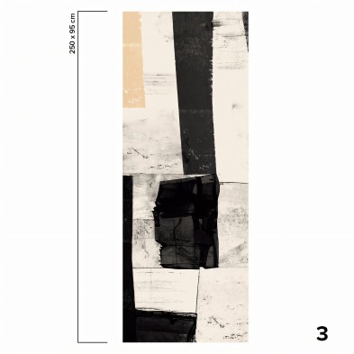 Tapies - Eco-friendly self-adhesive wallpaper mural - Piece 3 - Abstract design - Lokoloko
