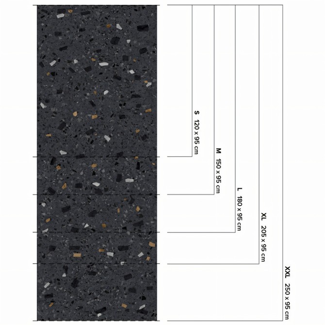 Liceo Terrazzo - washable self-adhesive opaque vynil for furniture, floor and walls kitchen bathroom lokoloko