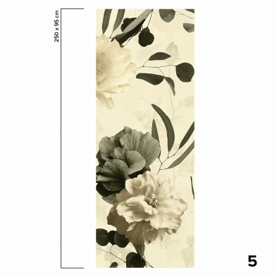 Deva - Papel pintado pared ecológico autoadhesivo para superficies lisas - Pieza 5 - Lokoloko.