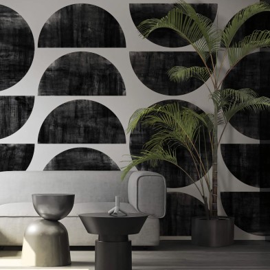 Ritmo - Eco-friendly self-adhesive wallpaper mural for living-room wall hall - Geometry abstract - Lokoloko