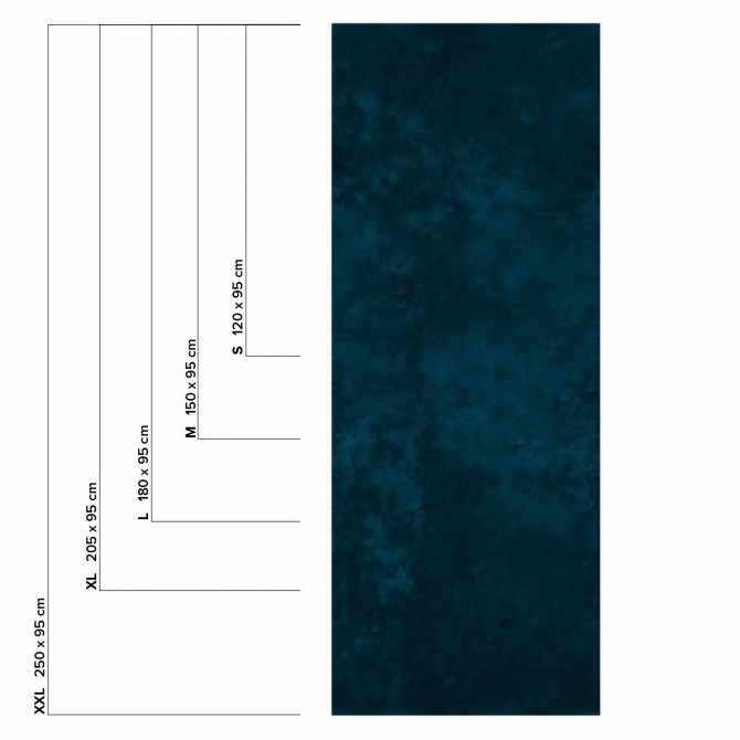 Steel Blue Concrete  - Sizes-  washable self-adhesive opaque vynil for furniture and walls