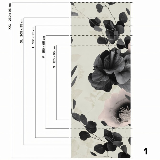 Daila -  piece - washable self-adhesive vinyl mural for kitchens bathrooms furniture walls lokoloko