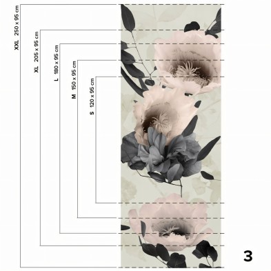 Daila -  piece - washable self-adhesive vinyl mural for kitchens bathrooms furniture walls lokoloko