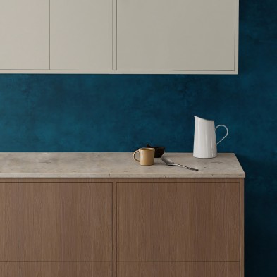 Hormigón Azul Acero vinilo lavable autoadhesivo para cocinas paredes azulejos moderno color lokoloko