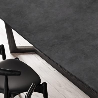 Hormigón Gris Grafito. Vinilo lavable autoadhesivo para muebles mesa lacada madera comedor centro salon lokoloko