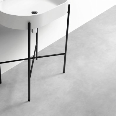 Hormigón Gris Natural. Vinilo lavable autoadhesivo para suelos de baños, aseos con azulejos, baldosas o marmol. Lokoloko