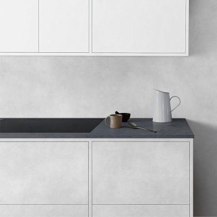 Minimal Grey Concrete. Washable self-adhesive eco inks. Vinyl for furniture kitchen doors tables. Lokokoko