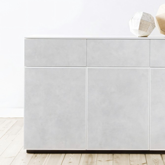 Hormigón Gris Minimal. Vinilo lavable autoadhesivo para mueble dormitorio comoda aparador cajones puertas industrial. Lokoloko