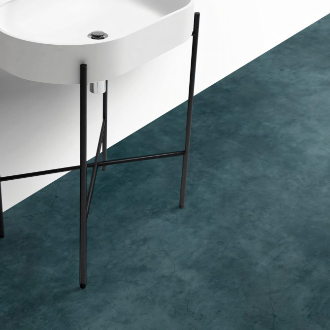 Ocean concrete. Washable self-adhesive eco inks. Vinyl for floor tiles in bathroom, industrial. Lokokoko