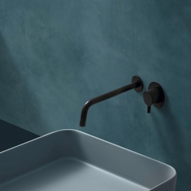 Dark turquoise concrete. washable self-adhesive opaque vynil for furniture and walls lokoloko
