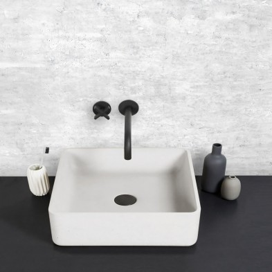 Cemento industrial claro - Vinilo lavable autoadhesivo para muebles, suelos y paredes