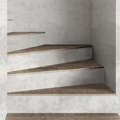 Cemento Blanco- vinilo lavable autoadhesivo opaco para pasillos y escaleras antideslizante Lokoloko