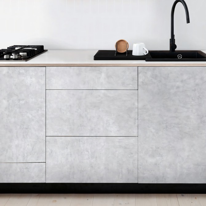Cemento Bobardi - Vinilo lavable autoadhesivo para muebles, suelos y paredes
