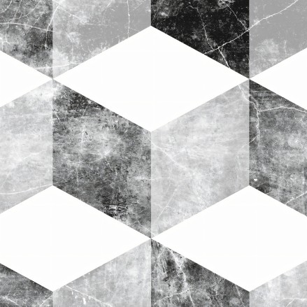Worn Cubes. Vinyl bathroom flooring, non-slip and antibacterial, water resistant. Lokoloko