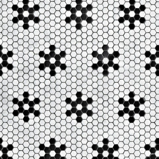 Black Stars Mosaic 2. Washable self-adhesive vinyl for furniture & walls. Lokoloko