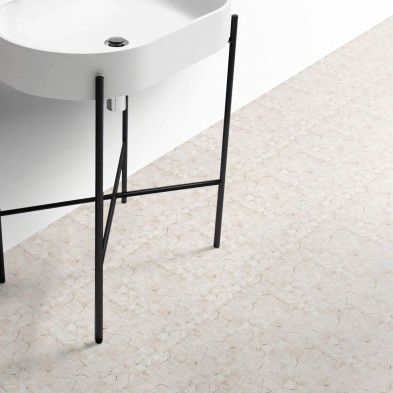 Mosaico de mármol beige - Vinilo autoadhesivo lavable para muebles y paredes. Lokoloko