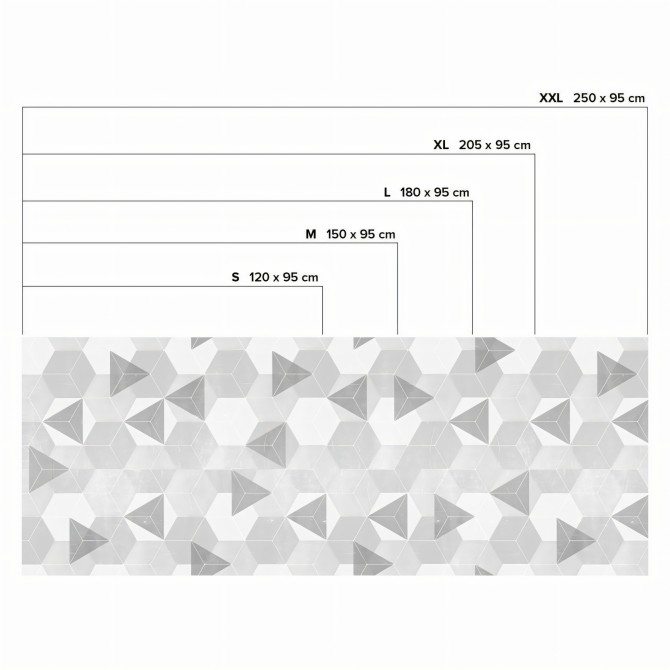 Light Gray Nordic Hexagons. Washable texture self-adhesive vinyl for furniture & walls. Lokoloko