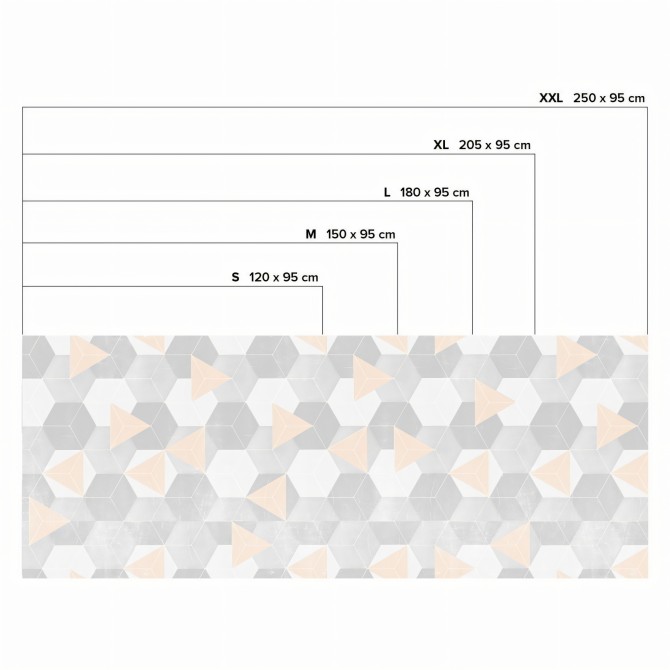 Nordic hexagons and warm triangles vinyl sticker
