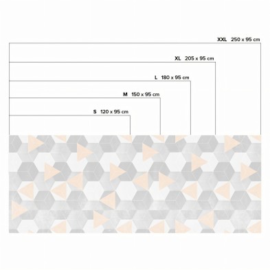 Hexágonos nórdicos y triángulos cálidos.