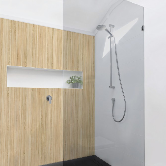 Madera 20 Vinilo lavable, tintas ecologicas, resistente al agua, antibacterias para muebles de baño. Lokoloko